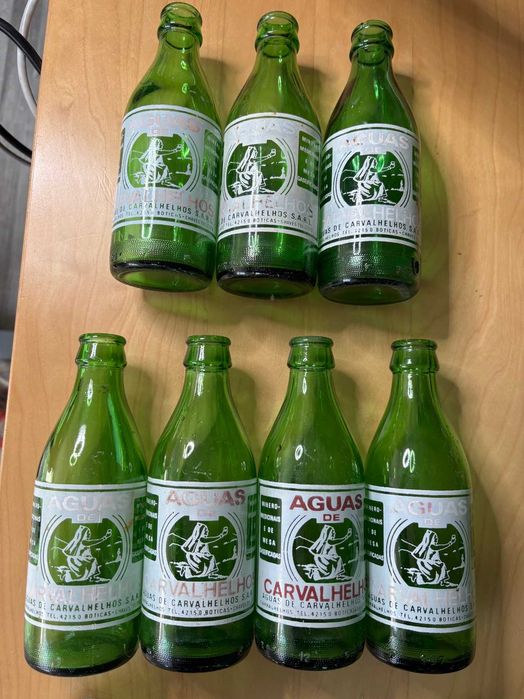 Garrafas pirogravadas antigas/vintage - Aguas Carvalhelhos