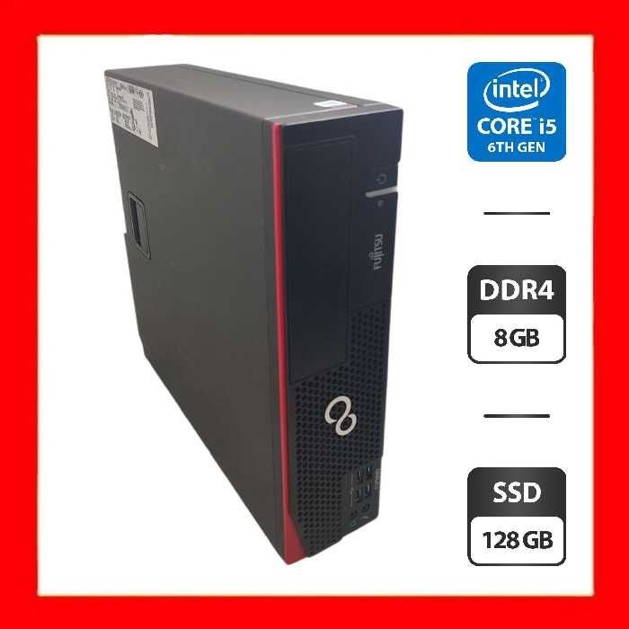 Комп'ютер Fujitsu Esprimo D757 E90 SFF / Intel Core i5-6400 (4 ядра по 2.7 - 3.3 GHz) / 8 GB DDR4 / 128 GB SSD / Intel HD Graphics 530