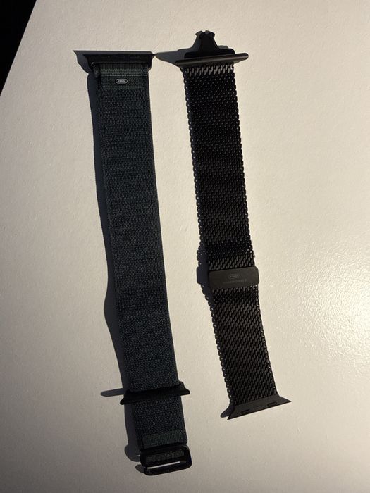 Bracelete Loop Verde+Loop Milanesa Preta