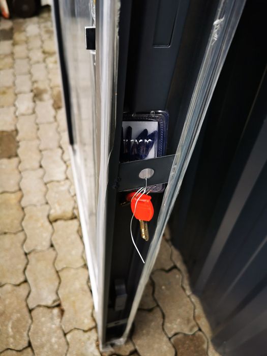 Drzwi wejściowe 90cm antracytowe nowe  z Niemiec