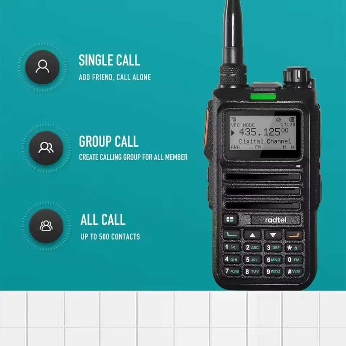 Radtel RT-4D DMR Digital Walkie Talkie Dual Mode Ham Radio. Акція