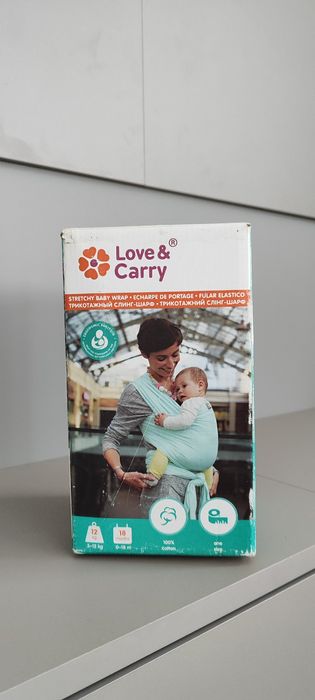 Трикотажний слінг шарф love and carry