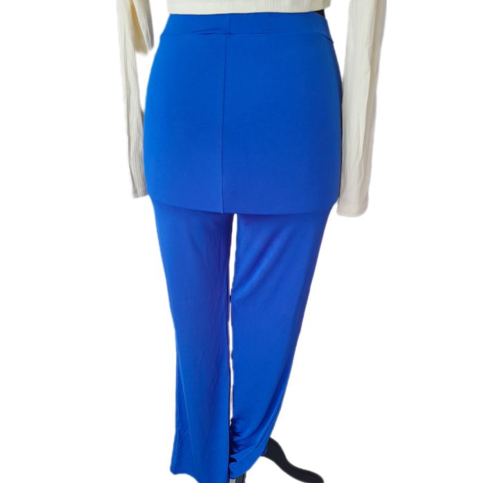 Legginsy spodnie dresowe dresy L 40 dzwony nowe niebieskie