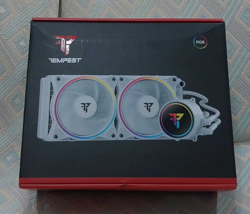 Tempest Gaming Liquid Cooler 240 Kit Refrigeração Líquida RGB Branco