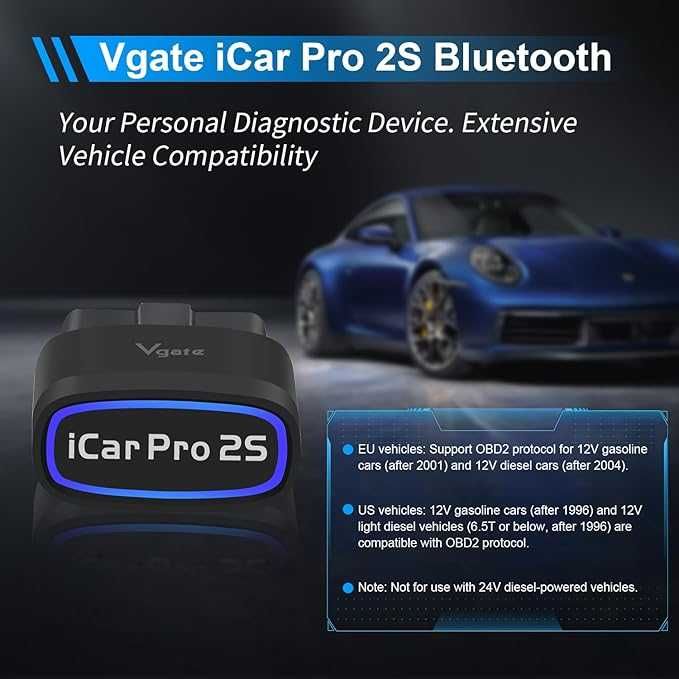 Vgate iCar Pro 2S Bluetooth 5.2 Skaner Diagnostyczny OBD2 869