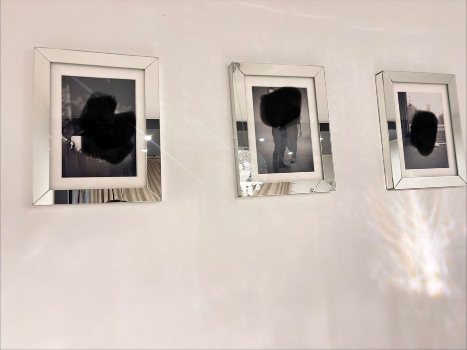 Zestaw 3 lustrzanych ramek