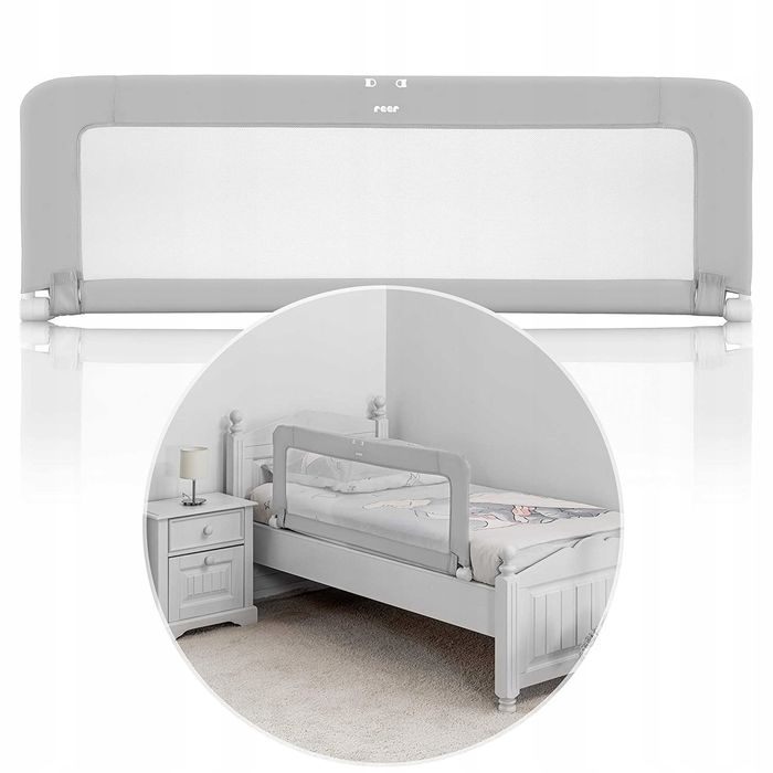 Reer Barierka ochronna do łóżeczka 150cm grey