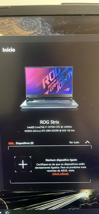 Notebook gamer rig strix