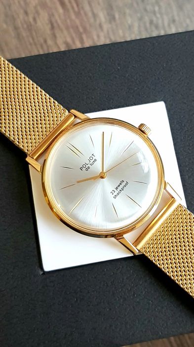 Годинник Політ Poljot de luxe Shockproof  23 rubin jewels Cal. 2209 SU