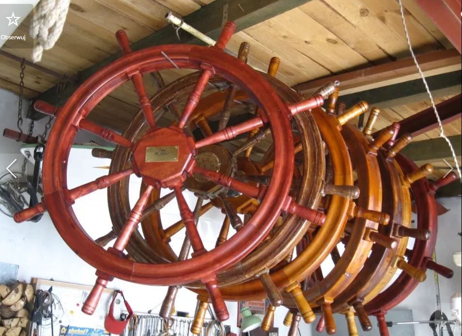 Koło sterowe nowe średnica: 105cm rękodzieło