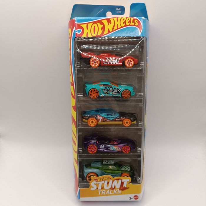 1806 Hot Wheels Pięciopak 5szt samochód auto JBJ81 STUNT TRACKS
