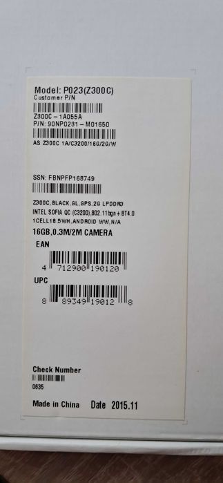 Планшет ASUS ZenPad 10 на запчастини