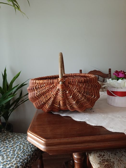 Kosz wiklinowy, piękny ręcznie robiony, WYSYŁKA