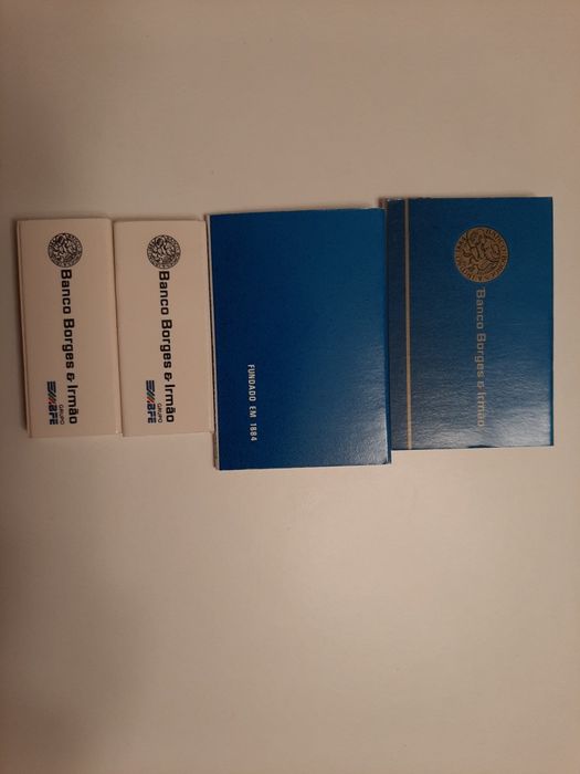 Blocos notas Banco Borges Irmao.Caixas de fosforos Banco Borges  .