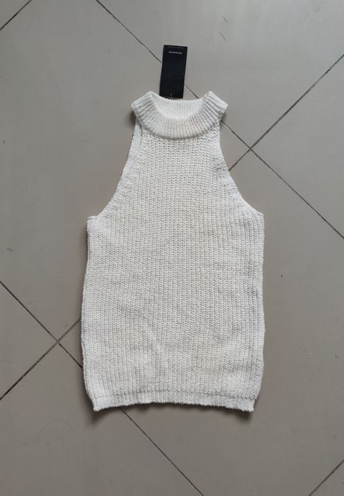 Sweter damski półgolf biały dzianinowy Reserved r. M