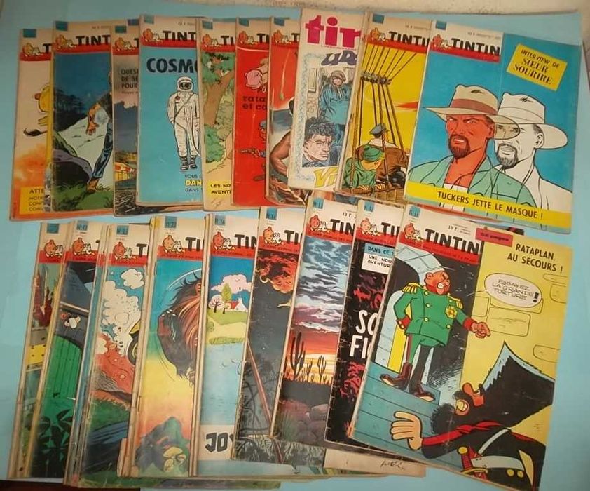 TINTIN (edição francesa) - Lote 29 revistas de 1962/63