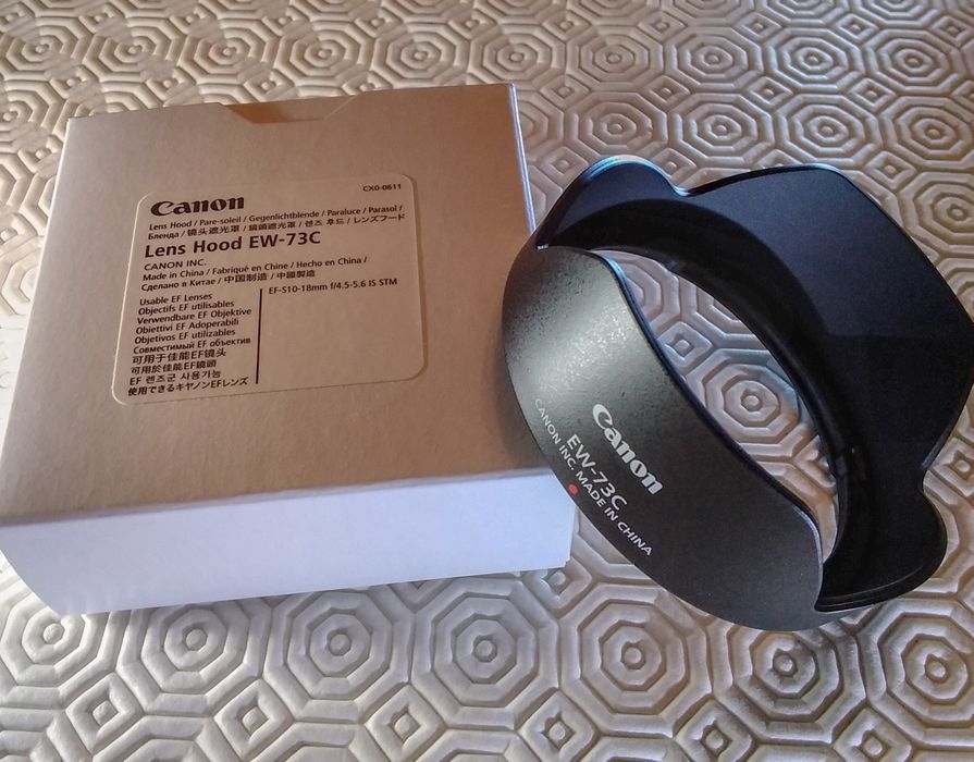 Objetiva Canon EF's 10-18 mm + Para-Sol + Bolsa