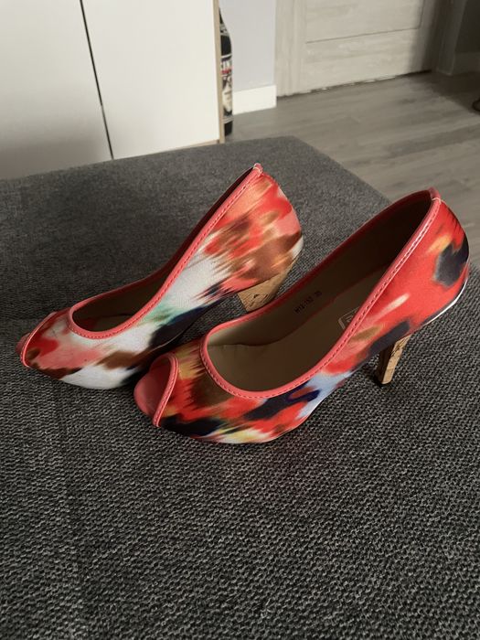 Szpilki Buty Damskie ROZ 35 Kolorowe Odkryty Palec
