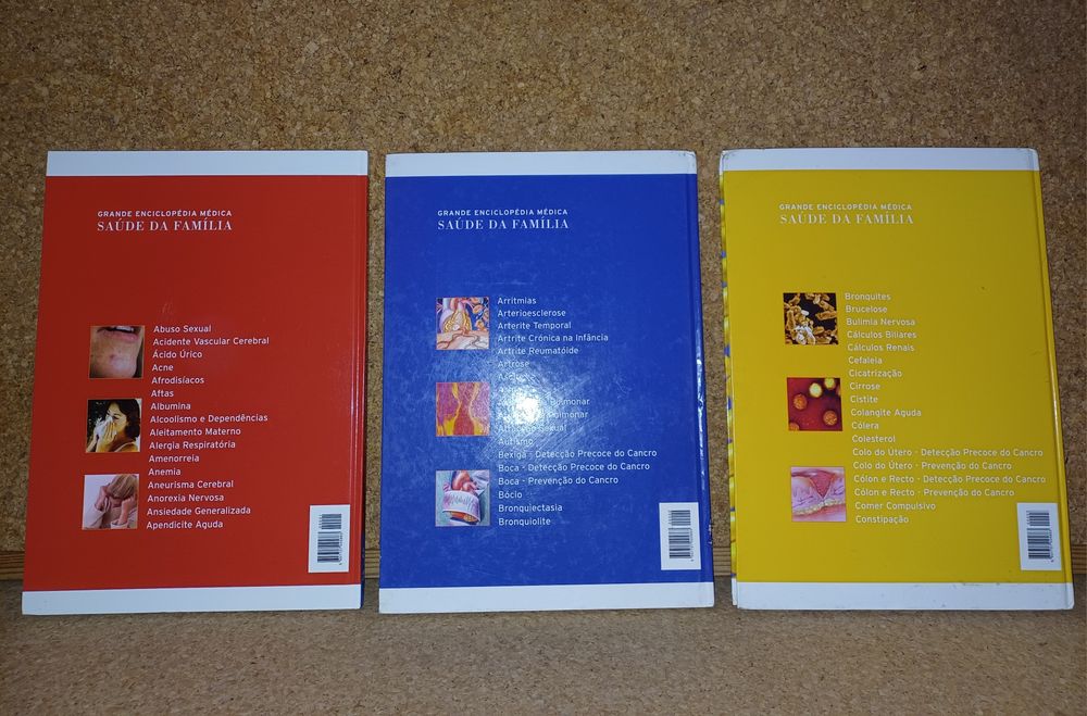 Livros enciclopédia médica, saúde da família.  Cada 4€