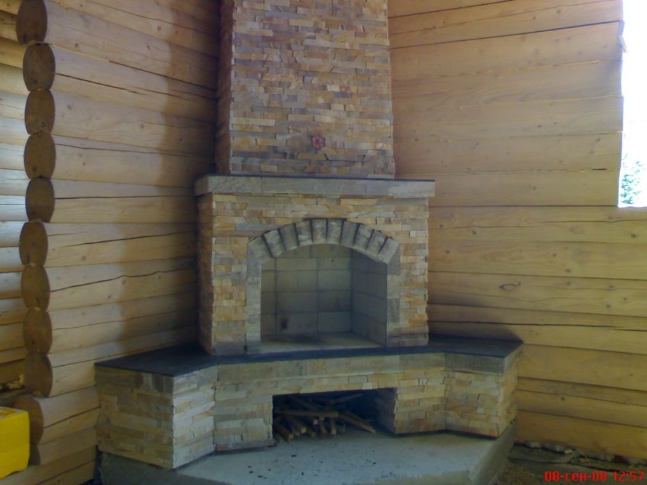 Камин из кирпича Печи Барбекю