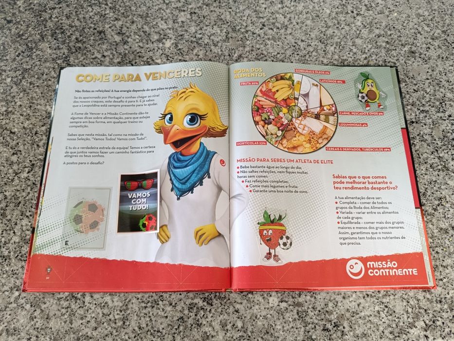 Caderneta completa Seleção Portuguesa Fome de Vencer 2022