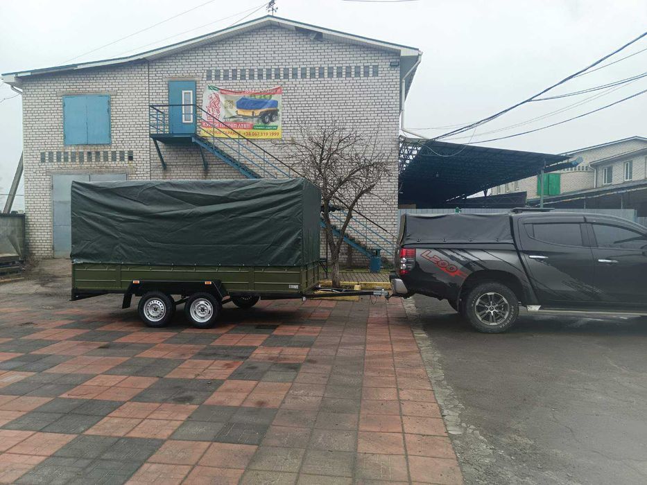 Прицеп двухосный 3000на1400 с усиленным бортом 450  Для Зсу Скидки