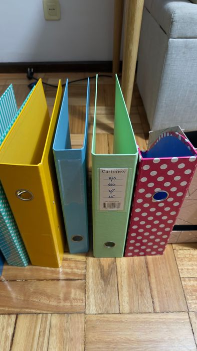 Capas de argola e organizadores de arquivos