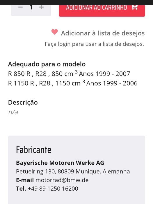 Suporte malas BMW