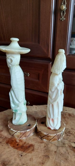 Chińczyk- Para Chińczyków - Alabsster - Figurki
