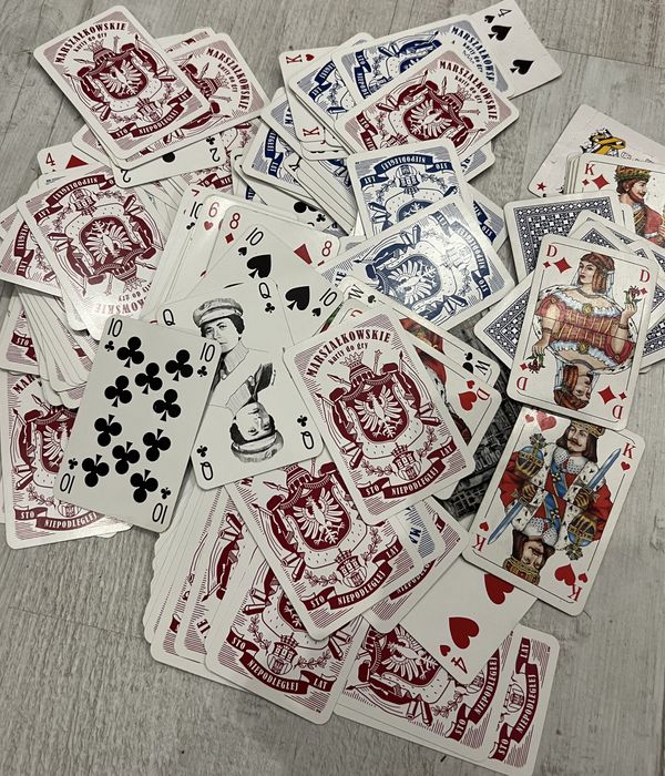 Różne karty zestaw