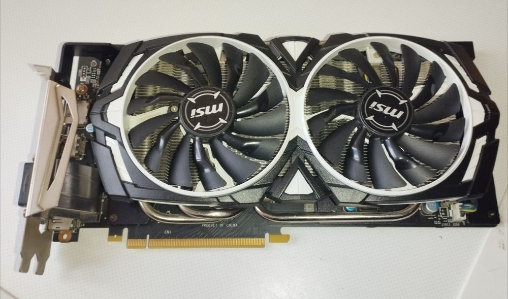 Продам видеокарту MSI PCI-Ex GeForce GTX 1070 Ti Armor 8GB GDDR5256bit