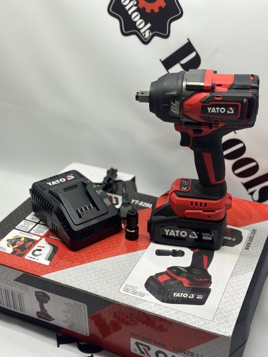 Ударний акумуляторний гайковерт 18В, YATO YT-828071