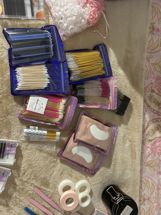 Material de extensao de pestanas