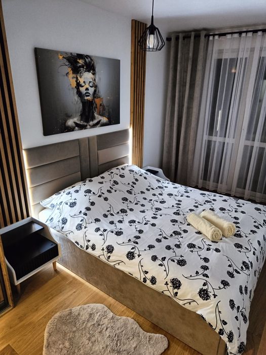 Apartament Loft z łóżkiem małżeńskim dwupokojowy na