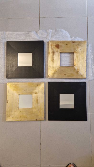 Conjunto espelhos  quadrados