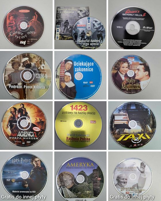 Filmy na płycie 1 szt. 5 zł