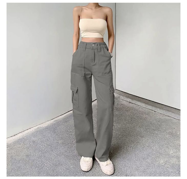 Chaberlu cargo spodnie damskie baggy