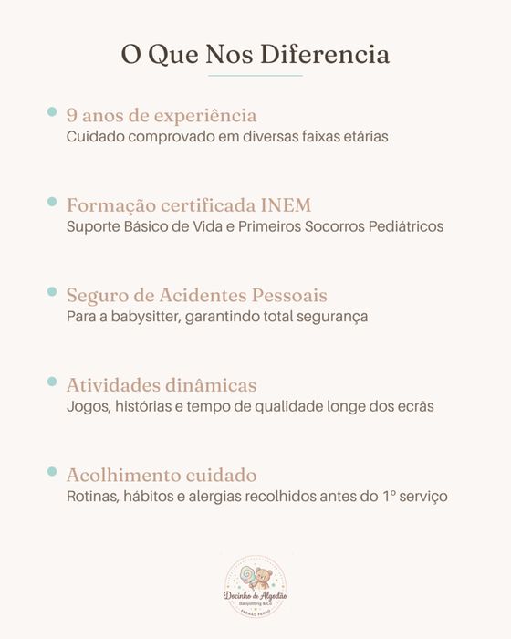 Docinho de Algodão - Babysitting em Fernão Ferro (e arredores)