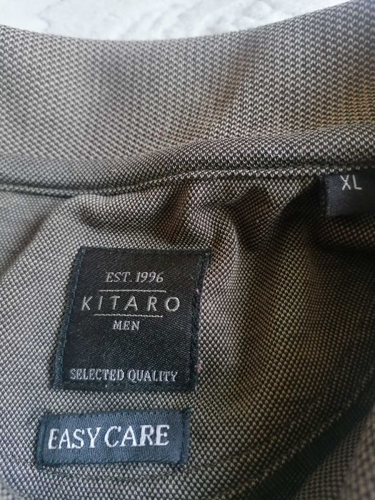 Brązowe męskie polo Kitaro XL