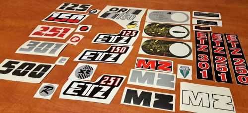 naklejki MZ Saxon Tour Fun Sportstar Roadstar 301 500R Silver Star