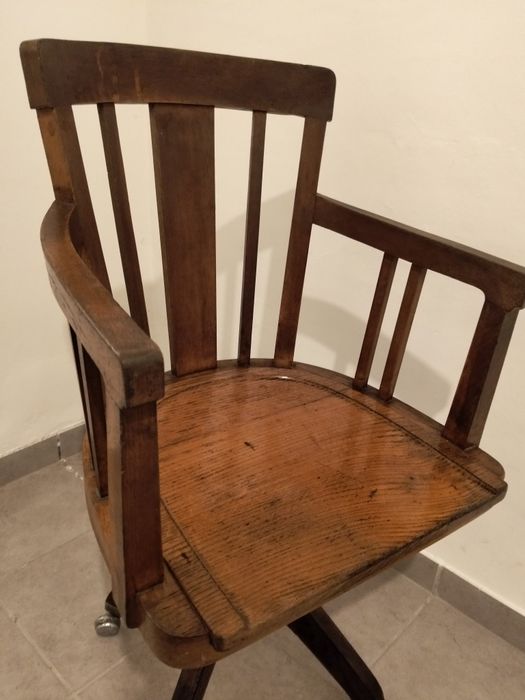 Cadeira rotativa de escritório Vintage