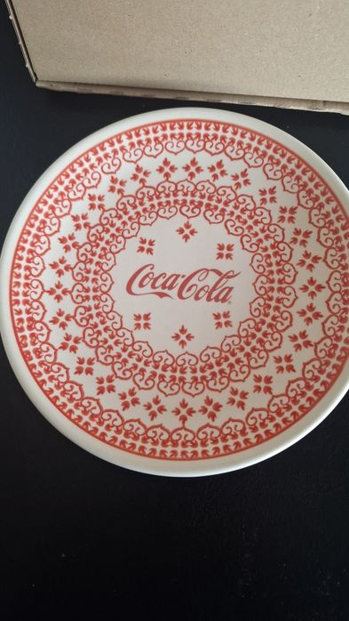 Coca Cola Bolesławiec talerz talerzyk ceramika porcelana