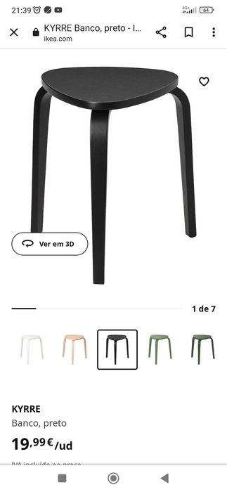 Mesa do IKEA modelo skogsta