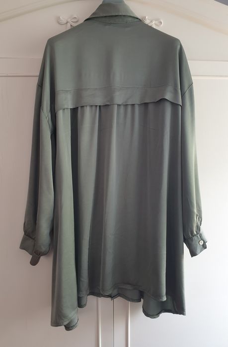 Jedwabna koszula damska 42 44 oversize 30% jedwab 70 % wiskoza