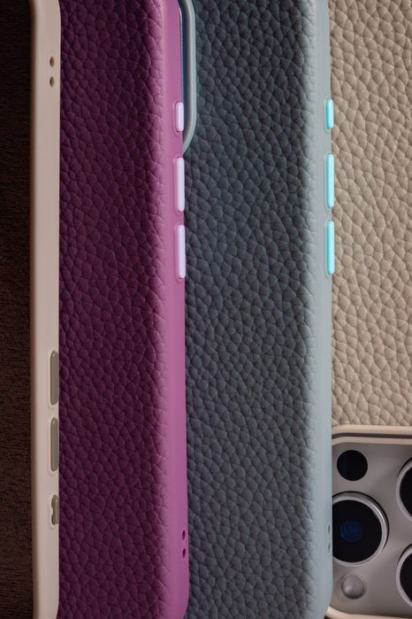 Чохол шкіряний з MagSafe  чехол бампер кожаный з iPhone 12 до 17 Pro M