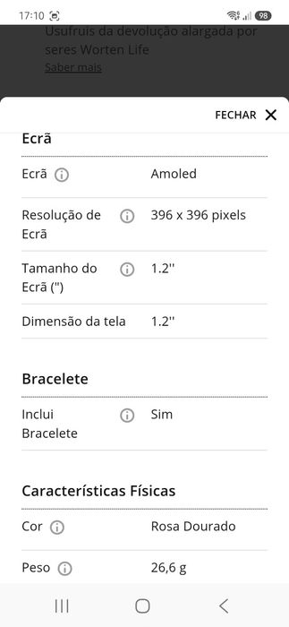 Smartwatch Samsung
