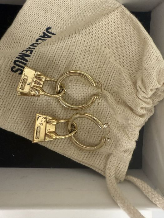 Сережки сумочки, бренд jacquemus