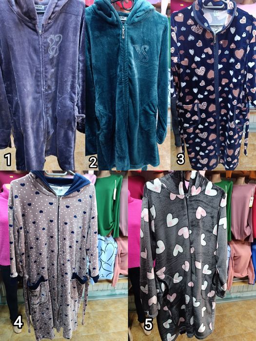 Жіночі теплі халати та піжами