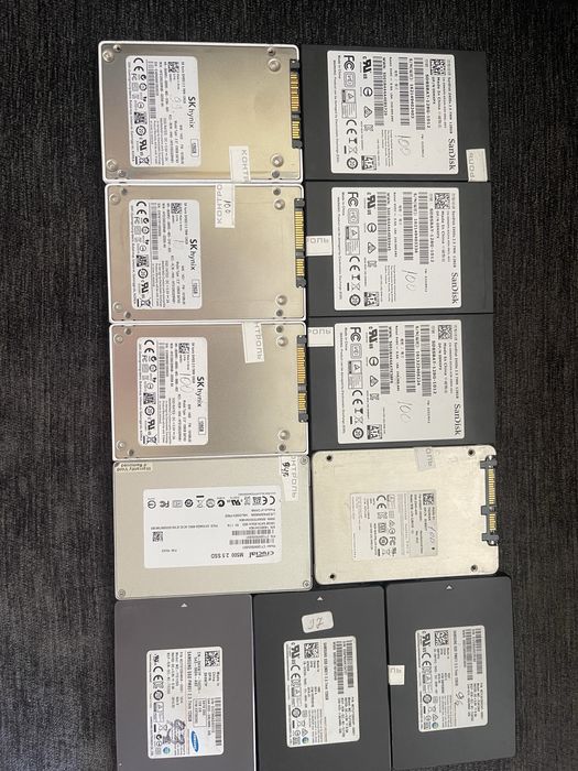 Накопичувачі SSD 128gb  Samsung. SanDisk.Hynix.Lite-on.