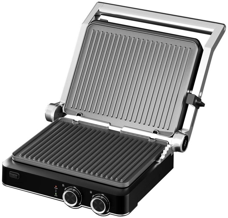 Grill elektryczny GÖTZE & JENSEN GL802X – 2000 W | Duża moc | W pełni sprawny
